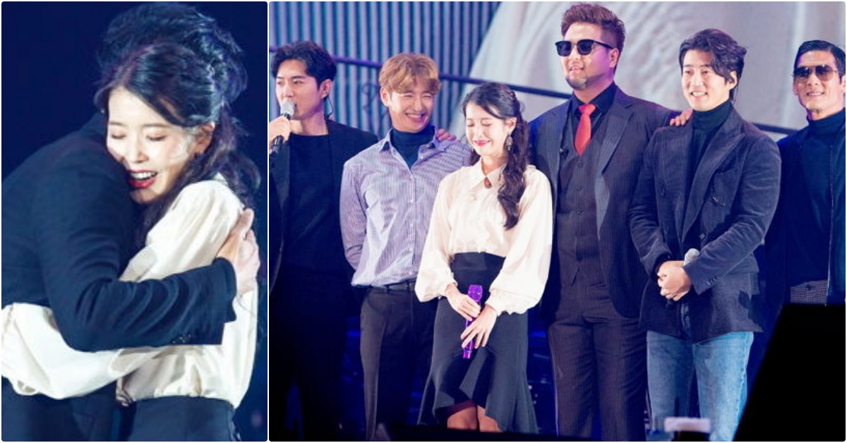 IU一秒變小粉絲開口問：「我可以抱抱嗎？」演唱會上元祖偶像現身，讓女神感動噴淚啦！ IU、李知恩、g.o.d、IU十週年演唱會、IU哭、이지금dlwlrma、IU安可、韓星演唱會、迷妹