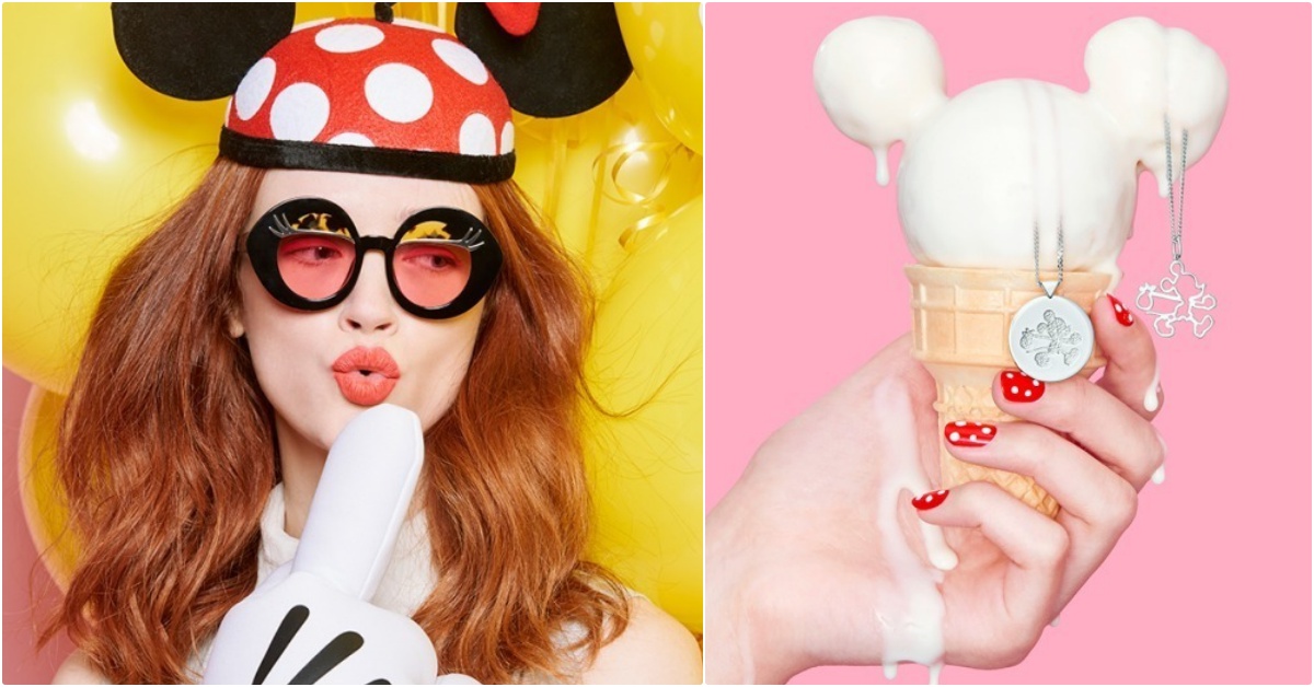 蝴蝶結、超翹眼睫毛一戴變身米妮♡迪士尼聯名超萌墨鏡來放火，90周年必收！ 米奇九十周年、迪士尼聯名、米奇聯名、KAREN WALKER、米妮墨鏡、迪士尼墨鏡、米奇吊飾