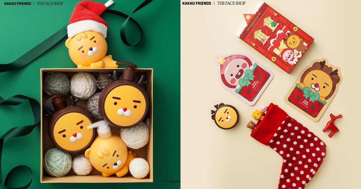 「小萊恩吊飾護唇膏、造型身體乳」可愛又實用！THE FACE SHOP x  KAKAO FRIENDS推出聖誕聯名系列 THEFACESHOP、 KAKAO FRIENDS 、聖誕限定聯名、聯名美妝、萊恩、2018聖誕禮物、Little FRIENDS