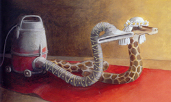 這樣用對嗎？動物們非正確家電使用指南 插畫、藝術、動物、家電、斑馬、公雞、乳牛、蛇、鴕鳥、老鼠、藝術