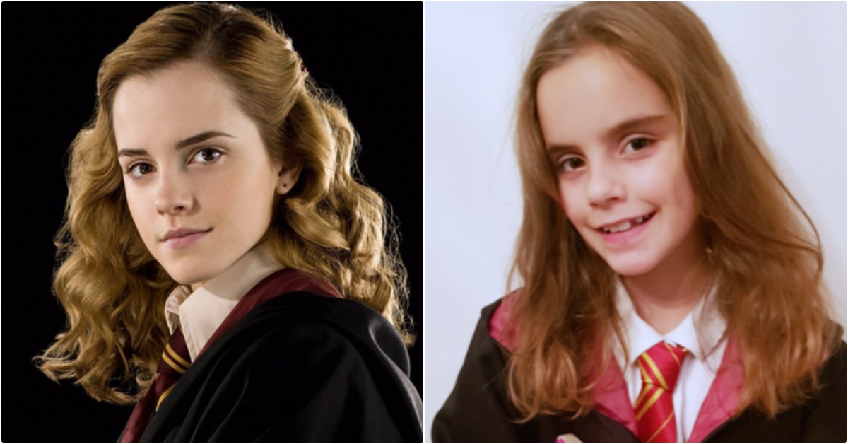 「妙麗」複製人出現？倫敦9歲少女從《哈利波特》穿越上街，連路人都震驚止步 妙麗、哈利波特、艾瑪華森、艾瑪華森撞臉、妙麗撞臉、霍格華滋、妙麗明星臉、Emmie Allan