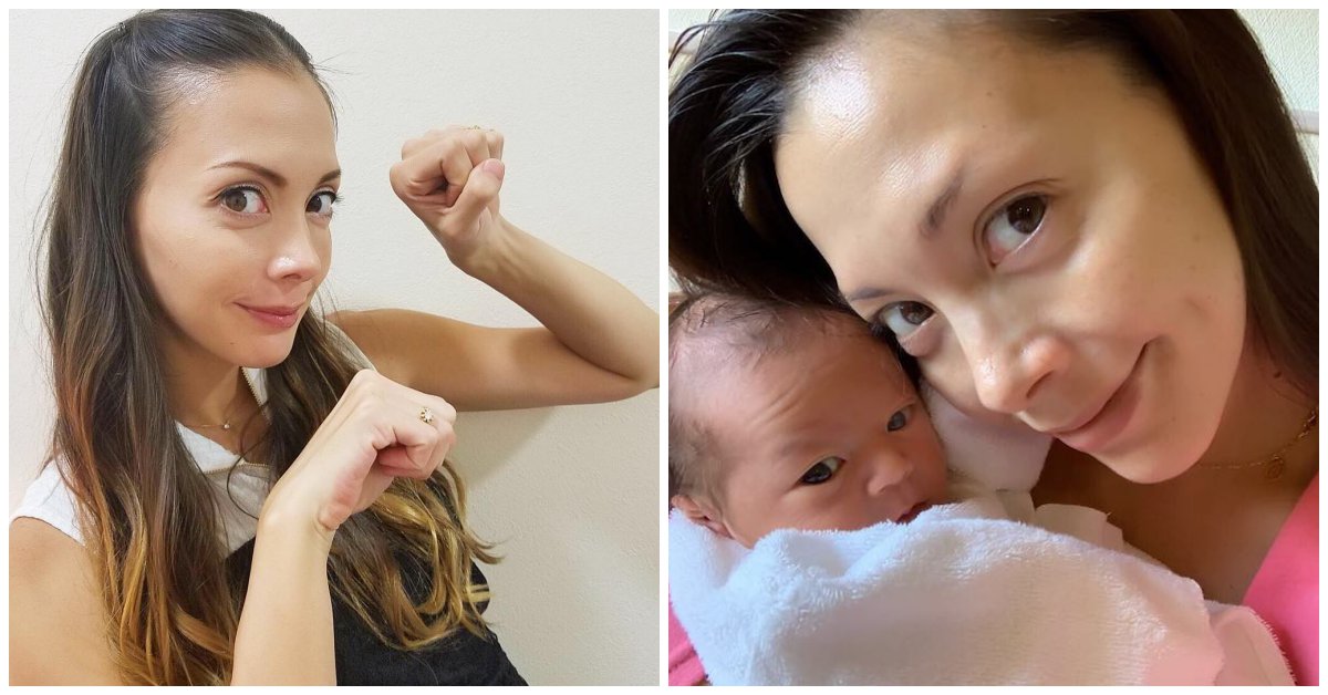 一點都不像4個孩子的媽！土屋安娜清新素顏與剛出生的愛女溫馨合照♡ 土屋安娜、女兒、合照、素顏、土屋 アンナ