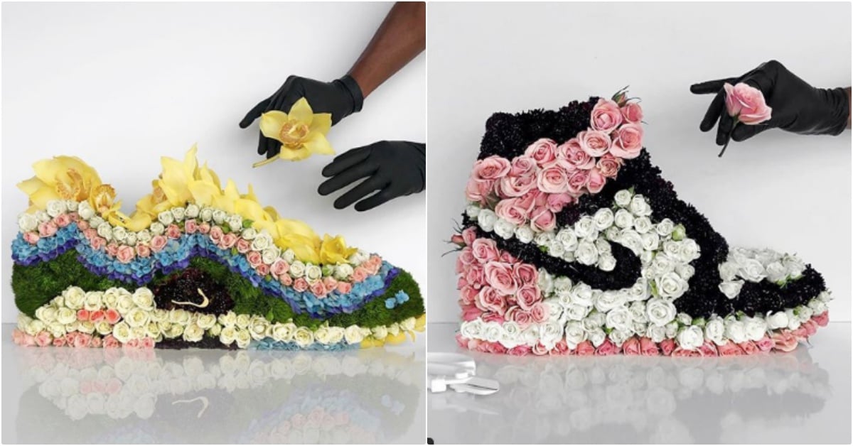 「保存期限只有1週」史上最夢幻卻最短命的鮮花球鞋，收藏一雙就能走花路！ 鮮花球鞋、花球鞋、NIKE球鞋、Mr. Flower Fantastic、花藝師、花藝鞋、Air Max 97、紐約花藝師