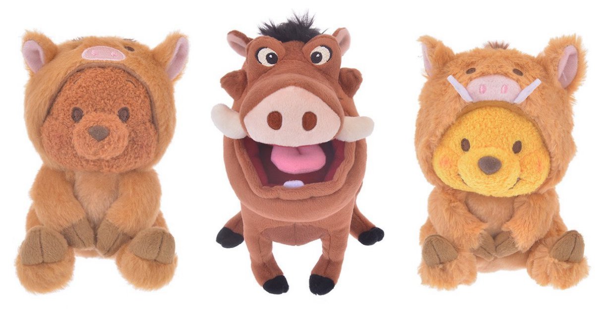 迪士尼新年周邊來襲！豬年派出「彭彭」稱霸全場、維尼也穿上疣豬裝 迪士尼、獅子王、彭彭、丁滿、小熊維尼、維尼、2019、周邊