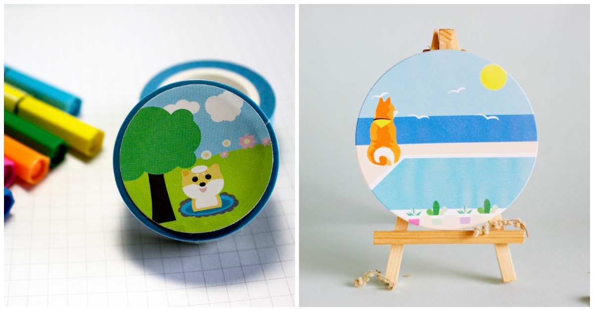 柴犬迷必讀的【設計師專訪】：柴⿂⽚設計 line、專訪、杯墊、柴柴、柴犬、生活風格、行李吊牌、設計師、專訪、證件套