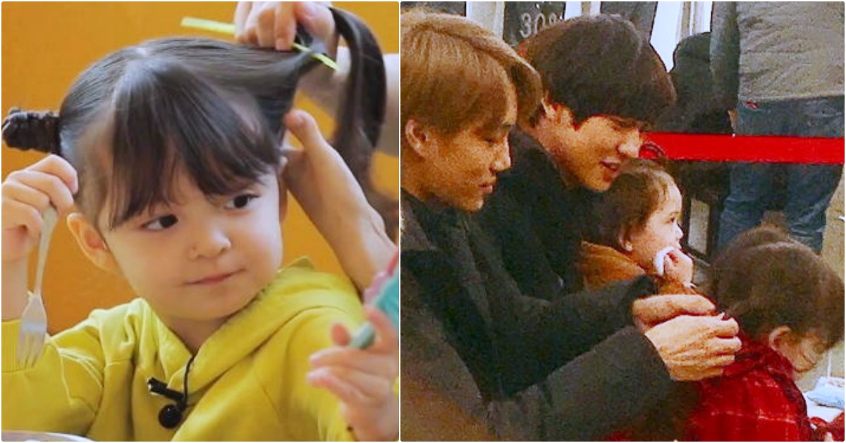 帥歐巴特權現場？禁止摸髮的「超人」小可愛娜恩居然讓EXO燦烈&KAI抱抱、編髮！ 超人回來了、超人回來了娜恩、娜恩、EXO、燦烈、KAI、超人回來了EXO、韓國可愛小孩、韓國親子綜藝、我的超人爸爸