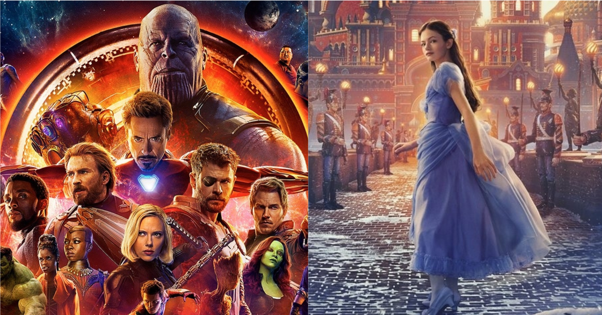 2018年電影票房前3名都被迪士尼包了！全球賣翻70億美元！ 歡樂滿人間、愛·滿人間、胡桃鉗與奇幻四國、無敵破壞王、迪士尼、復仇者聯盟3、黑豹、超人特攻隊2、蟻人、電影、英雄