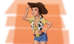 女版胡迪有夠辣！性感的性轉版動畫角色    迪士尼、超級英雄、動畫、性轉版、藝術