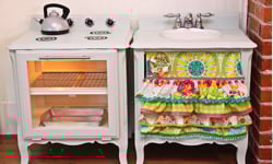 爸媽的愛無限 家庭自製家家酒廚房組 玩具、廚房組、家家酒、木製、小女孩