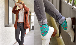 街拍剪貼簿：襪子控出頭天之達人都這樣穿 圓點、短襪、風格、街拍、襪子