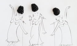 當食物遇上畫筆   白紙上的蔬果小人遊樂園 繪畫、插畫、食物、Juana Medina、藝術