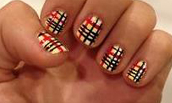 打造名牌感  DIY格紋指彩 美甲、指彩、DIY、教學、名牌、格紋