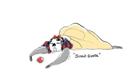 魔鏡呀魔鏡，誰是世上最懶的公主？迪士尼樹懶公主軟趴趴登場！ 迪士尼公主、Disney Princesses、童話、插畫、Phillip Light、樹懶