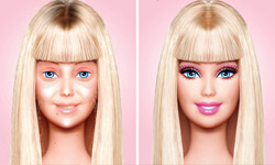 不朽容顏真的存在？芭比素顏還能看嗎？ 芭比、素顏、Barbie、Before& After、惡搞