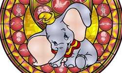 迪士尼星海羅盤  可愛角色大集合！ 迪士尼、星海羅盤、彩繪玻璃