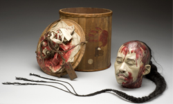 重口味年代物發現！斷頭中國海盜人頭模型 中國、海盜、人頭、斬首、砍頭