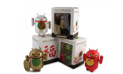 Android+招財貓=超可愛的Android貓！    Android、招財貓、公仔