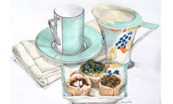 下午茶甜點盛宴  Alexandra Nea的甜蜜蜜插畫    Alexandra Nea、甜點、下午茶、藝術