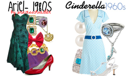 當迪士尼公主搭上時光機  ─ 童話時尚進化史 迪士尼公主、時尚、復古、Chandler Lasch、princesschandler