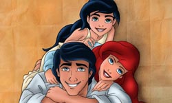 小美人魚變成人之後？愛麗兒的陸地生活    小美人魚、愛麗兒、插畫