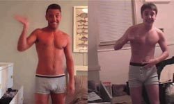 跟十年前的自己共舞！穿越時空的內褲男 Tyler Marcum、Before&After、跳舞、影片