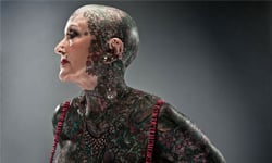全身刺青辣阿嬤 Isobel Varley 全身刺青、刺青、紋身、金氏世界紀錄、阿嬤