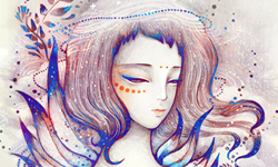 奇幻迷霧之夢  迷幻感星座插畫 星座、插畫、Dou