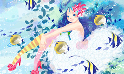 跟蛋糕比甜美  これきよ甜點系女孩插畫 插畫、これきよ、Corekiyo、少女、夢幻