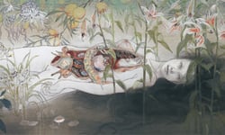 幽麗陰間屍骨畫 日本畫家松井冬子 幽麗、陰間、屍骨、繪畫、日本畫