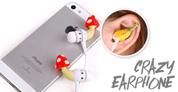 香蕉放在耳朵上？搞怪耳機超可愛！    耳機、手機、Mp3、