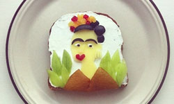 迷你方型的名畫世界  百變吐司擺盤裝飾 吐司、擺盤、食物、達利、梵谷、莫內、孟克、Ida Skivenes、食材