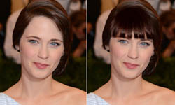 WITHOUT瀏海 WHO R U !!!! 完全認不出來的Zooey Deschanel Zooey Deschanel、Rooney Mara、Zachary Quinto、Taylor Swift、