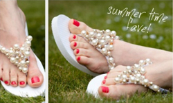 超簡單讓你多一雙新鞋！夾腳拖的華麗變身DIY 夾腳拖、DIY、變身、夏季、夏天