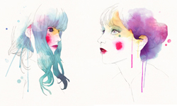 水做的女人最性感   Conrad Roset繆思女神水彩繪 繪畫、藝術、水彩、Conrad Roset、藝術