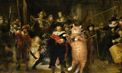 我既慵懶又sexy！肥貓帶你導覽世界級名畫 貓咪、fine art、維納斯、蒙娜麗莎、夜巡