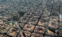 你以為你都住在哪？世界各大城市空照圖 攝影、空照、城市、西班牙、巴塞隆納