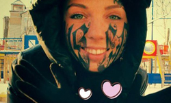 俄羅斯女大生壯舉！愛的臉部刺青  刺青、lesya toumaniantz、rouslan toumaniantz、俄羅斯、saransk