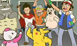 跟怪獸大學拚了！卡通人物都去上卡通大學    卡通、大學、動畫、皮卡丘、Hello Kitty