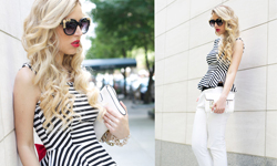 街拍剪貼簿：夏日超實搭條紋單品 條紋、上衣、穿搭、街拍剪貼簿