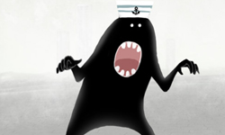 地底有怪獸？！人孔蓋怪物系列卡通 マンホールの怪物、人孔蓋怪物、可愛、萌、卡通