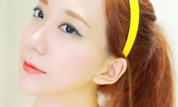 夏天是屬於海洋的季節！海灘感彩色眼線仿妝 美妝、仿妝、夏天、部落客、海洋