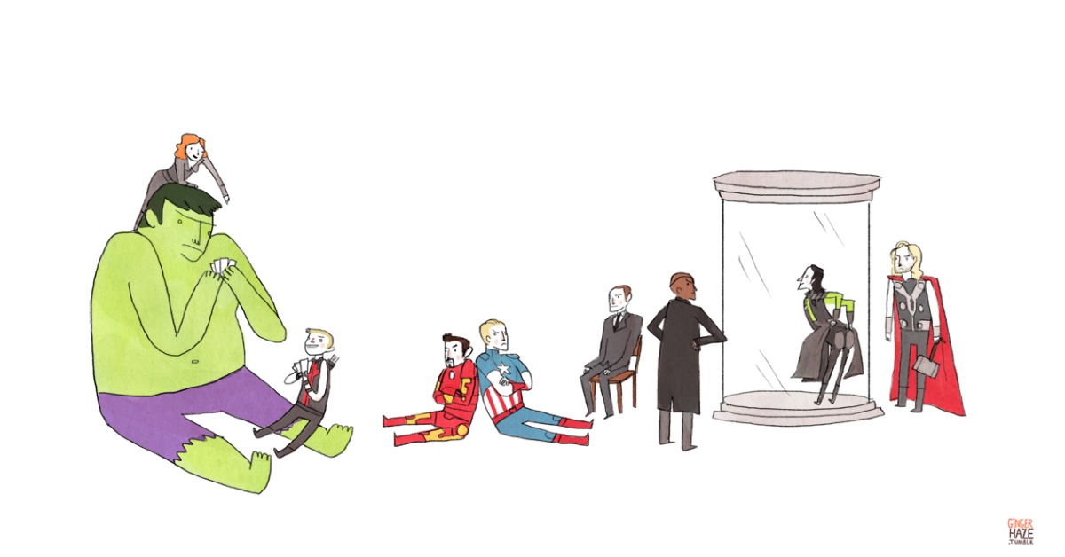 《復仇者聯盟》的好歡樂小劇場 復仇者聯盟、索爾、洛基、鋼鐵人、超級英雄