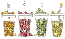 插畫貓咪終極版 最萌貓咪甜食與冰沙 插畫、貓咪、甜甜圈、ひろみ子