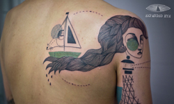 把人生故事刺在身上  文藝感插畫刺青 刺青、文藝、插畫、藝術、Expanded Eye