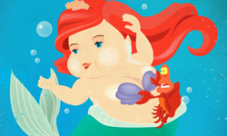 體重不是問題  迪士尼胖公主重量登場 插畫、Naomi Kim、迪士尼公主、Disney Princesses、童話