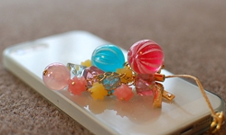 看起來好好吃！用真糖果做的可愛吊飾 日本、和菓子、糖果、手機、吊飾