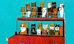 一起享受貓之樂！Pepe桑的貓咪插畫詩歌    Pepe Shimada、插畫、貓咪、侯硐、日本