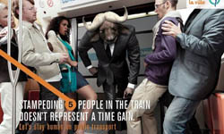 不要變成討厭鬼！法國公共交通工具廣告 捷運、交通、廣告、討厭、法國