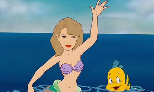 妳的心願網友都聽到了！泰勒絲巧扮10位公主大鬧迪士尼 泰勒絲、迪士尼、惡搞、P圖、可愛