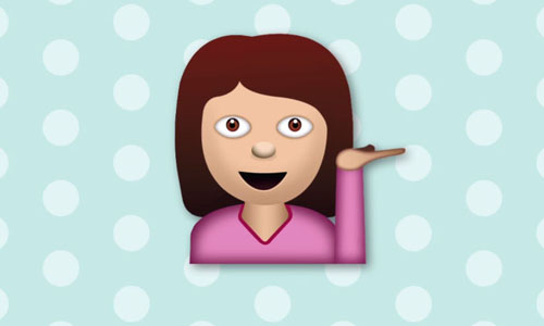 手往外攤的用意是...你知道這5個繪文字真正的意思嗎？ Emoji、繪文字、手機、智慧型、聊天